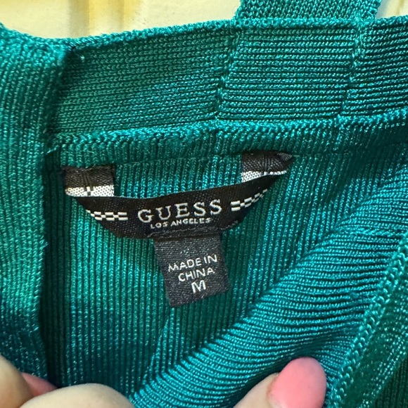 Guess Body con/ Bandage Dress - Emerald Green - Picture 3 of 6